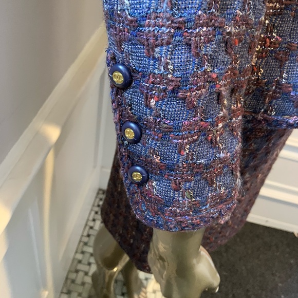 Chanel Classic Boucle Skirt Suit Jacket 38 Bust 40 - Picture 6 of 16